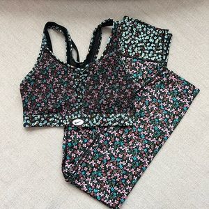 Nike Floral Two Piece Workout Set